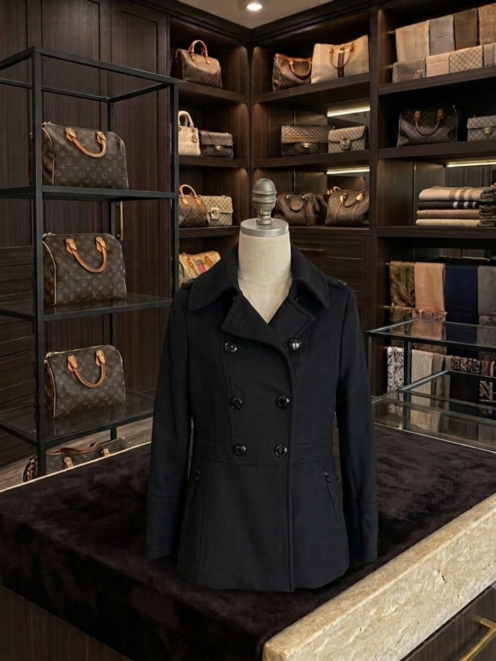 *MK* Classic Wool Pea Coat